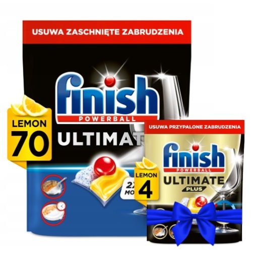 Finish Quantum Ultimate kapsułki do zmywarki 70szt + Gratis - obrazek 1